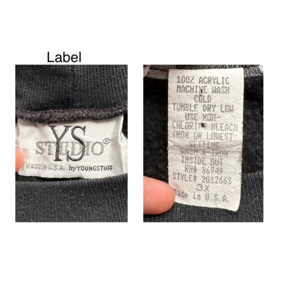 80s vintage dog animal winter holiday graphic pullover sweater extra large 3XL - Picture 9 of 9